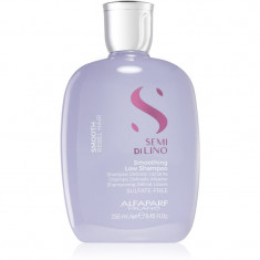 Alfaparf Milano Semi di Lino Smooth sampon pentru indreptarea parului pentru par indisciplinat 250 ml