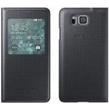 Husa Originala S View Samsung Galaxy Alpha + Cablu de date Cadou