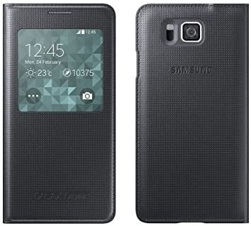 Husa Originala S View Samsung Galaxy Alpha + Cablu de date Cadou foto