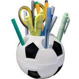 Organizator Birou Minge Fotbal Alb-Negru Maaleo, Suport Pixuri si Creioane, Design Sportiv, 11x9.5 cm