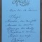 Meniu romanesc de lux , inceput de secol 20 , embosat , aurit