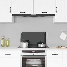 vidaXL Panou antistropi de bucătărie, negru 70x40 cm sticlă securizată