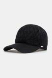 Armani Exchange șapcă de baseball din amestec de l&acirc;nă culoarea negru, XW001494 AF11956