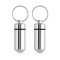 Set 2 Brelocuri pentru mini pilule Kwmobile, Gri, Aluminiu, 56608.05