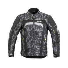 Geaca Moto Barbati W-TEC Torebaro Camuflaj Negru/Gri, XXL