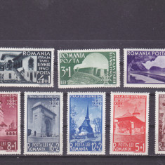 ROMANIA 1940 LP 141 STRAJA TARII VEDERI SERIE MNH