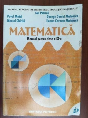 Matematica manual pentru clasa a IX a foto