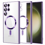 Husa premium Samsung Galaxy S23 Ultra Techsuit Luxury Crystal MagSafe, mov