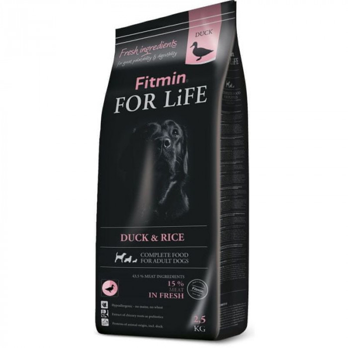 Fitmin dog For Life Duck &amp;amp; Rice 2,5 kg