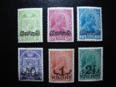 LIECHTENSTEIN 1920 SERIE MH SUPRATIPAR