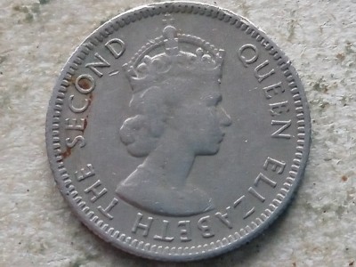 MALAYA AND BRITISH BORNEO-5 CENTS 1953 foto