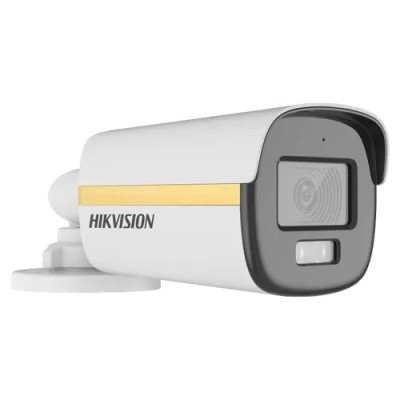 ColorVu, Dual Light - Camera analog 2MP, lentila 2.8mm, IR 40m, WL 40m, TVI/AHD/CVI/CVBS, Mic. - HIKVISION DS-2CE12DF3T-LFS-2.8mm foto