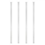Paie Sticlă, Set 4 Bucăți, Transparent, Reutilizabile, Oem