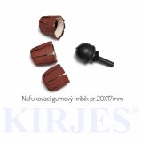 Tambur cauciucat gonflabil KIRJES cu șmirghel, Alegeți diametrul suporturilor de cauciuc Kirjes! Hirib mic diametru 20x17mm