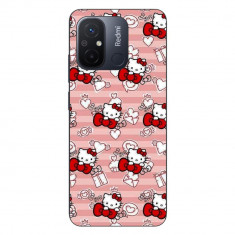 Husa compatibila cu Xiaomi Redmi 12C Silicon Gel Tpu Model Hello Kitty Roz Pattern