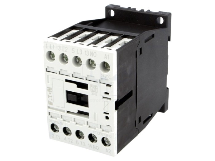 Contactor 3P NO 24V DC 15A