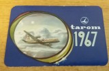C9 1 - 1967 - Calendar de buzunar - aviatie - reclama TAROM