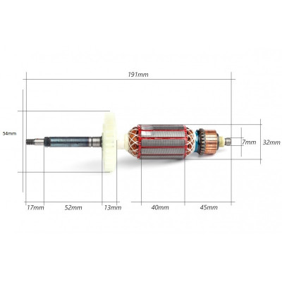 Rotor pentru masina de slefuit pereti LXDWS175, KP0643 foto