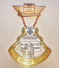 C674-I-Medalia omagiala Baronul Rosu bronz aurit-argintat cu Crucea de Fier 1918