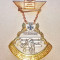 C674-I-Medalia omagiala Baronul Rosu bronz aurit-argintat cu Crucea de Fier 1918