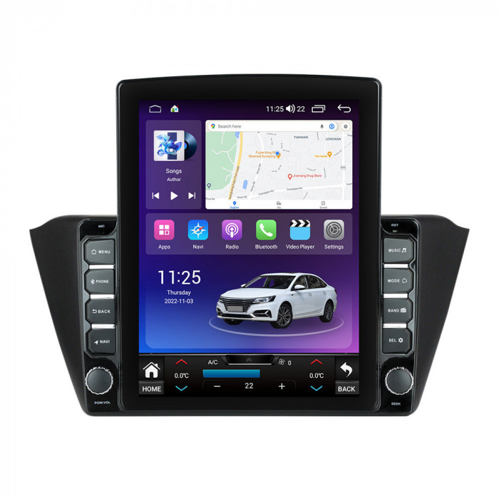 Navigatie dedicata cu Android Skoda Fabia III 2014 - 2021, 8GB RAM, Radio GPS
