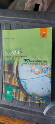 GEOGRAFIE CLASA VIII TEZA CU SUBIECT UNIC TEORIE APLICATII SUGESTII REZOLVARE foto