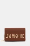 Love Moschino geantă culoarea maro, JC4103PP1NKD0312