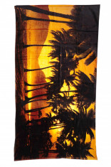 Prosop plaja cu palmieri, AI&amp;amp;E, multicolor, 150x80 cm foto