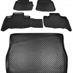 Set Covorase Auto Cauciuc Tip Tavita + Tavita Portbagaj Norplast Bmw X5 E53 1999-2007 NPL-Po-07-05 + NPL-P-07-05