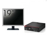 Pachet Calculator Fujitsu Esprimo D756 Desktop, Intel Core i5-6500 3.20GHz, 8GB DDR4, 500GB SATA, DVD-ROM + Monitor 19 Inch + Windows 10 Pro NewTechno