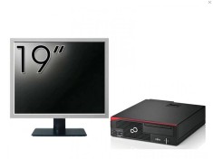 Pachet Calculator Fujitsu Esprimo D756 Desktop, Intel Core i5-6500 3.20GHz, 8GB DDR4, 500GB SATA, DVD-ROM + Monitor 19 Inch + Windows 10 Pro NewTechno