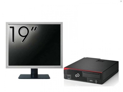 Pachet Calculator Fujitsu Esprimo D756 Desktop, Intel Core i5-6500 3.20GHz, 8GB DDR4, 500GB SATA, DVD-ROM + Monitor 19 Inch + Windows 10 Pro NewTechno foto