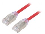 Patch cord F/UTP Cat6a LSZH Roșu 0,5m 28AWG