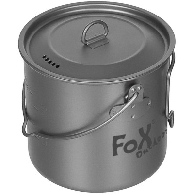 Set Oala Camping si capac, Titan, 1.1L, 160g Fox Outdoor 33324 foto