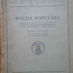 Poezia Populara - Mihail Sadoveanu ,519825