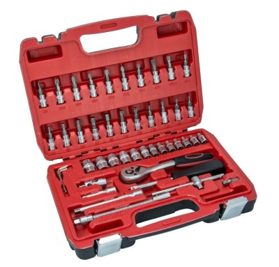 Trusa chei tubulare HILLEN &amp;amp;amp; MOHR profesional CrV 46 buc - 17K046 Dedra foto