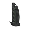 Prelungitor tip turn ELMHURST, 4 x USB porturi, 8 prize curent alternativ, 2500 W, protectie la supratensiune, intrerupator, negru