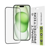 Techsuit - 111D Full Cover / Full Glue Glass - iPhone 15 Plus / iPhone 16 Plus - Black