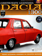 Macheta auto Dacia 1300 KIT Nr.88 - elemente portiera dr-fata part4, scara 1:8 Eaglemoss foto