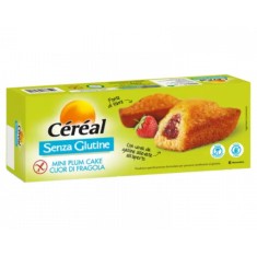 Mini chec fara gluten si lactoza cu crema de capsuni, 210g, C&eacute;r&eacute;al