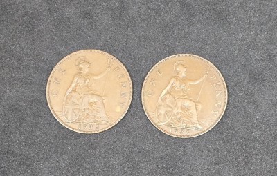 One Penny 1935 + 1936 foto