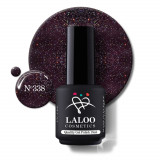 &Nu;&omicron;.338 Dark Aubergine Glitter | Laloo gel polish 15ml, Laloo Cosmetics