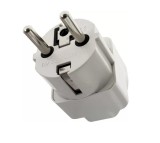 Adaptor priza UK/US la tip priza Europa 16A alb, Generic