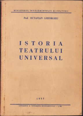 HST C1498 Istoria teatrului universal 1957 Octavian Gheorghiu foto