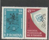 ROMANIA 1963 LP 551 ZIUA MARCII POSTALE ROMANESTI SERIE MNH