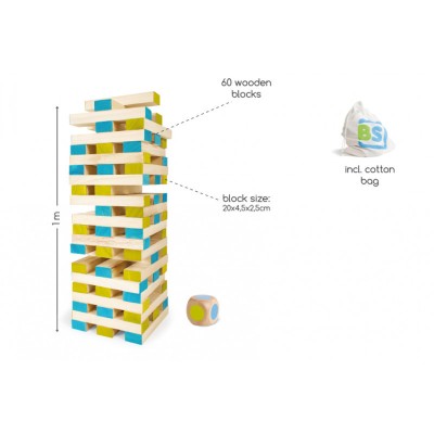 Turn Jenga gigant, BS Toys foto