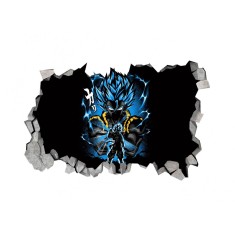 Sticker decorativ, gaura in perete 3D, Dragon Ball, 85 cm, 1027STK-2
