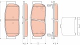 Set placute frana disc Ssangyong Kyron, Rexton / Rexton II, Rexton W / Rexton Motor 2.0 Xdi, 2.0 Xdi 4x4, 2.0 Xdi tractiune integrala, 2.2 Xdi, 2.2