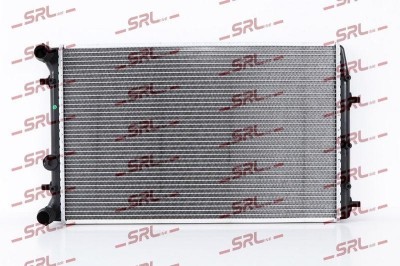 Radiator Skoda Fabia 07, motor: 1.0, 1.2, 1.4, 1.9 SDI, 1.9 TDI, intrare/iesire conectare rapida, 632x388x22, SRLine, Aluminiu/ Plastic brazat, foto