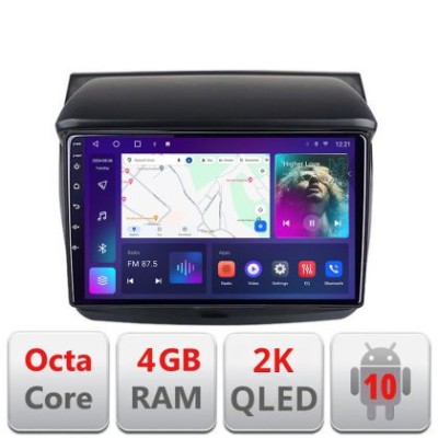 Navigatie Mitsubishi L200 2006-2014 C-094 Android Octa Core Ecran 2K QLED GPS 4G 4+32GB 360 KIT-094+EDT-E409-2K CarStore Technology foto